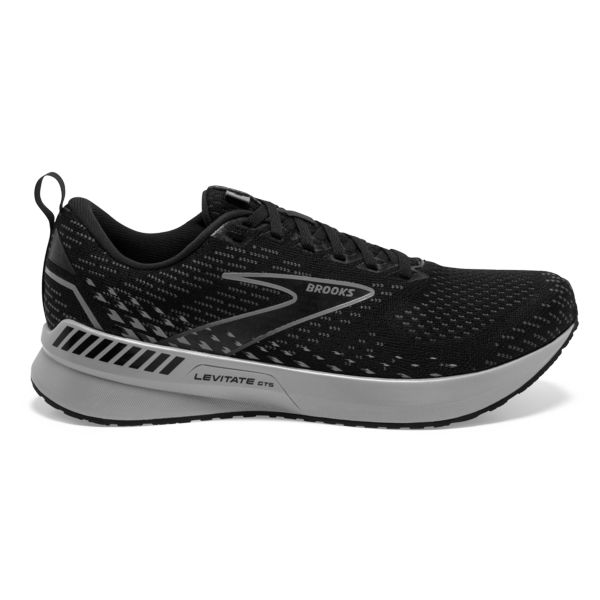 Brooks Levitate GTS 5 Men\'s Road Running Shoes Black / Grey | USA-560832