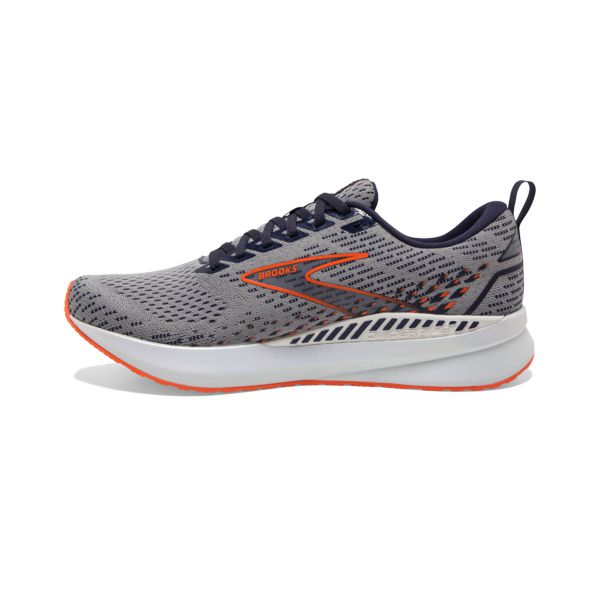 Brooks Levitate GTS 5 Men's Road Running Shoes Grey / Orange / White | USA-816305