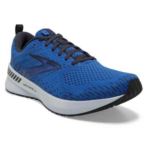 Brooks Levitate GTS 5 Men's Road Running Shoes Blue / Black / White | USA-921463