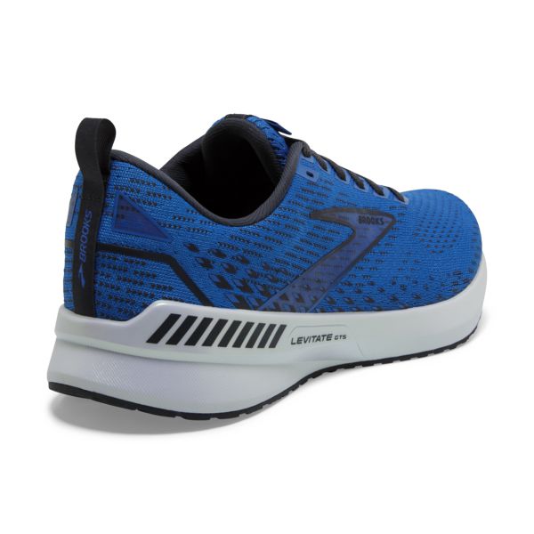 Brooks Levitate GTS 5 Men's Road Running Shoes Blue / Black / White | USA-921463