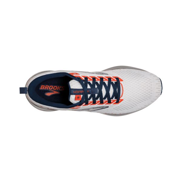 Brooks Levitate GTS 5 Men's Road Running Shoes White / Blue / Orange | USA-98754