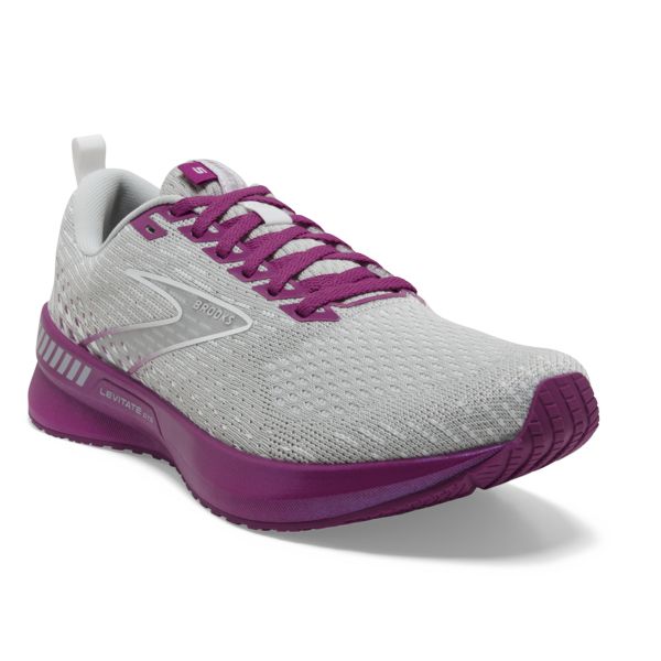 Brooks Levitate GTS 5 Women's Road Running Shoes Grey / Purple | USA-793652