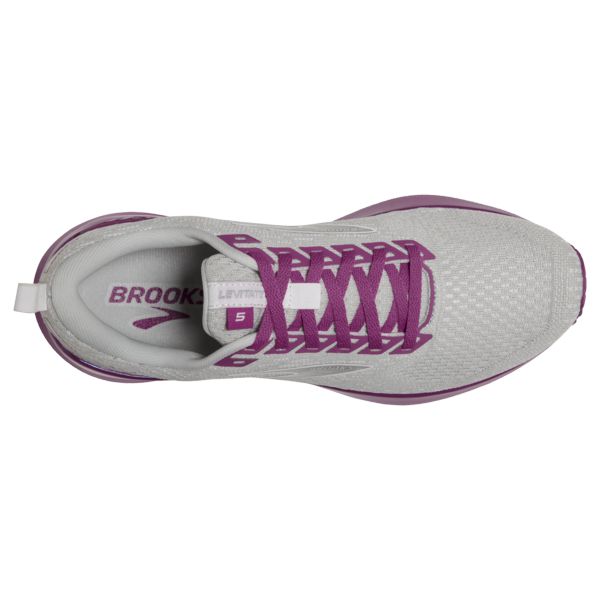 Brooks Levitate GTS 5 Women's Road Running Shoes Grey / Purple | USA-793652