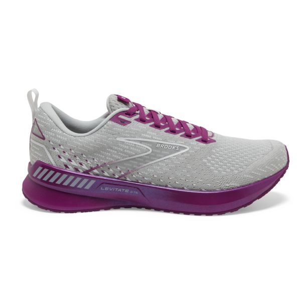 Brooks Levitate GTS 5 Women\'s Road Running Shoes Grey / Purple | USA-793652