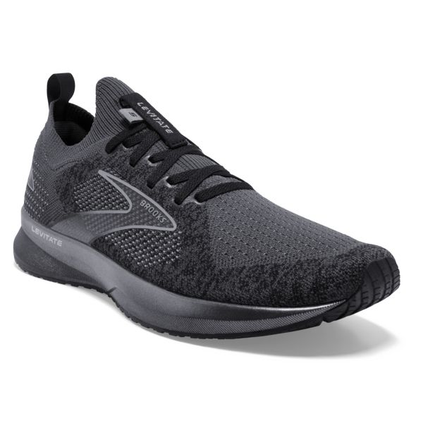 Brooks Levitate StealthFit 5 Men's Road Running Shoes Black / Grey | USA-45768