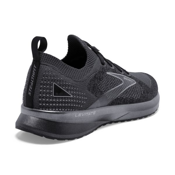 Brooks Levitate StealthFit 5 Men's Road Running Shoes Black / Grey | USA-45768