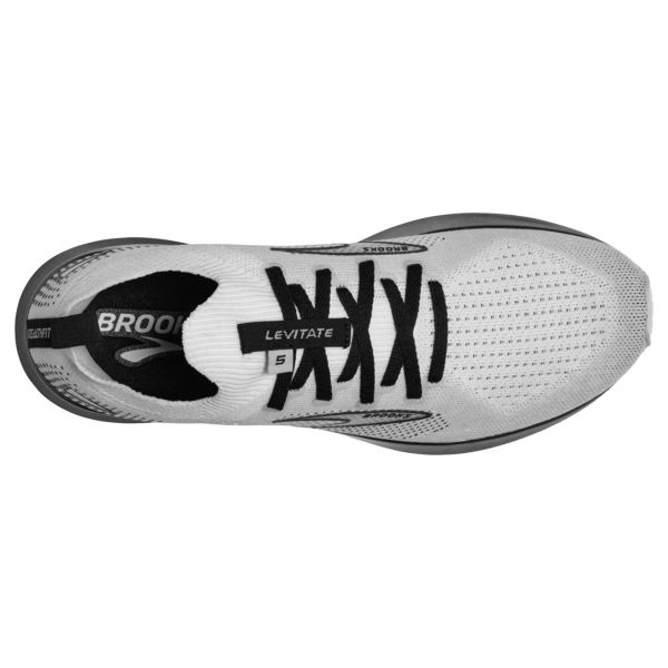 Brooks Levitate StealthFit 5 Men's Road Running Shoes White / Grey / Black | USA-567941