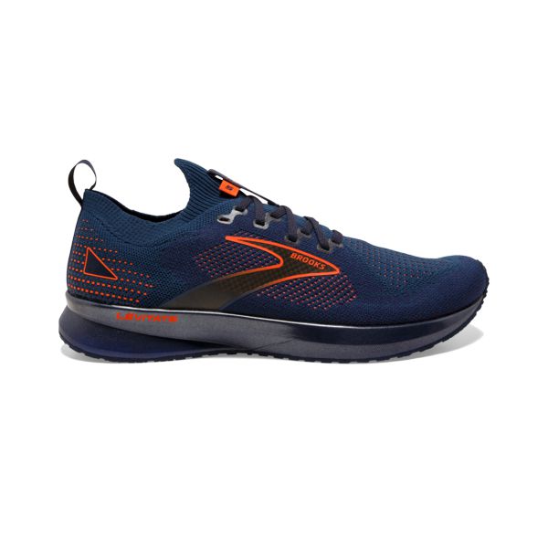 Brooks Levitate StealthFit 5 Men\'s Road Running Shoes Navy / Orange | USA-786520