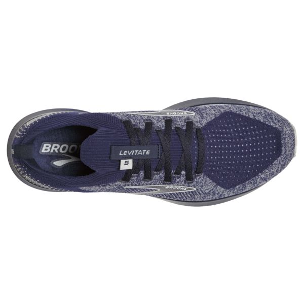 Brooks Levitate StealthFit 5 Men's Road Running Shoes Grey / Navy / White | USA-872105