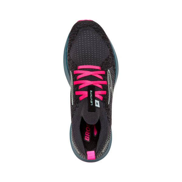 Brooks Levitate StealthFit 5 Women's Road Running Shoes Black / Blue / Pink | USA-317025