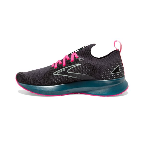 Brooks Levitate StealthFit 5 Women's Road Running Shoes Black / Blue / Pink | USA-317025