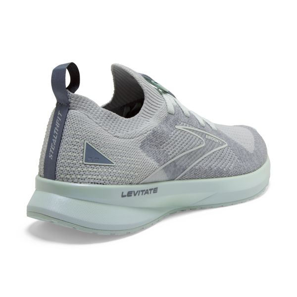 Brooks Levitate StealthFit 5 Women's Road Running Shoes Grey / Green | USA-361589