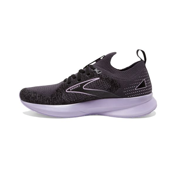 Brooks Levitate StealthFit 5 Women's Road Running Shoes Black / Grey / Purple | USA-485197