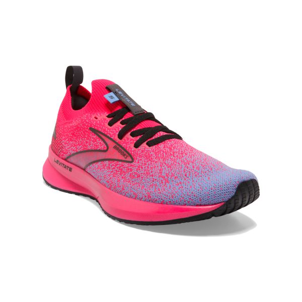 Brooks Levitate StealthFit 5 Women's Road Running Shoes Pink / Black / Blue | USA-641389