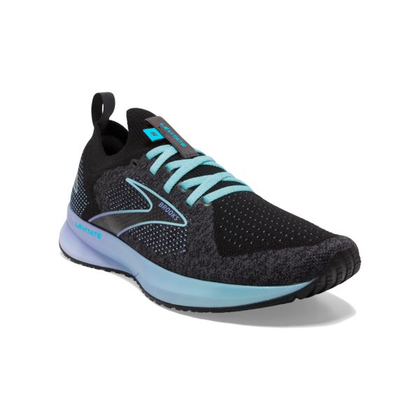 Brooks Levitate StealthFit 5 Women's Road Running Shoes Black / Blue / Purple | USA-705421