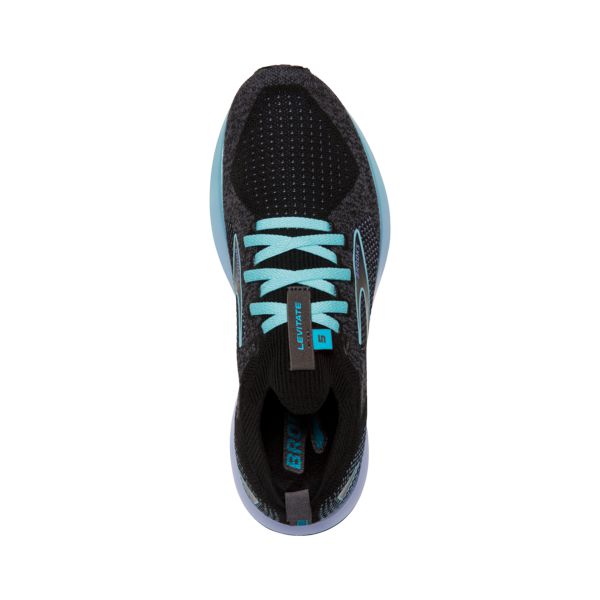 Brooks Levitate StealthFit 5 Women's Road Running Shoes Black / Blue / Purple | USA-705421