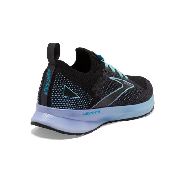 Brooks Levitate StealthFit 5 Women's Road Running Shoes Black / Blue / Purple | USA-705421