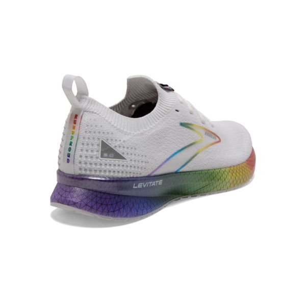 Brooks Levitate StealthFit 5 Women's Road Running Shoes White / Multicolor | USA-802451