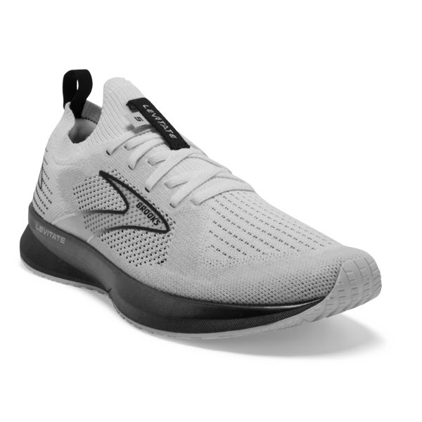 Brooks Levitate StealthFit 5 Women's Road Running Shoes White / Grey / Black | USA-914732