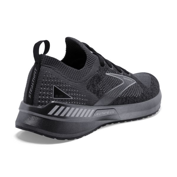 Brooks Levitate StealthFit GTS 5 Men's Road Running Shoes Black / Grey | USA-845617