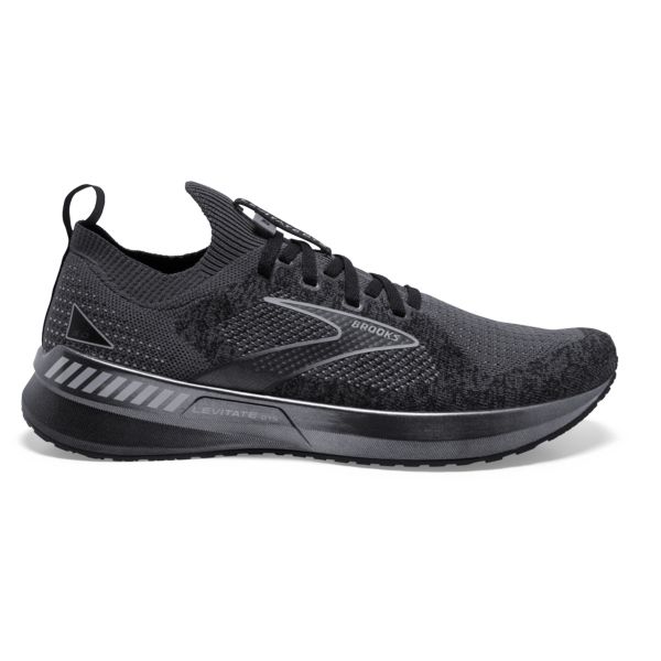 Brooks Levitate StealthFit GTS 5 Men\'s Road Running Shoes Black / Grey | USA-845617