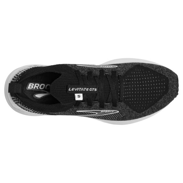 Brooks Levitate StealthFit GTS 5 Women's Road Running Shoes Black / Grey / White | USA-209815