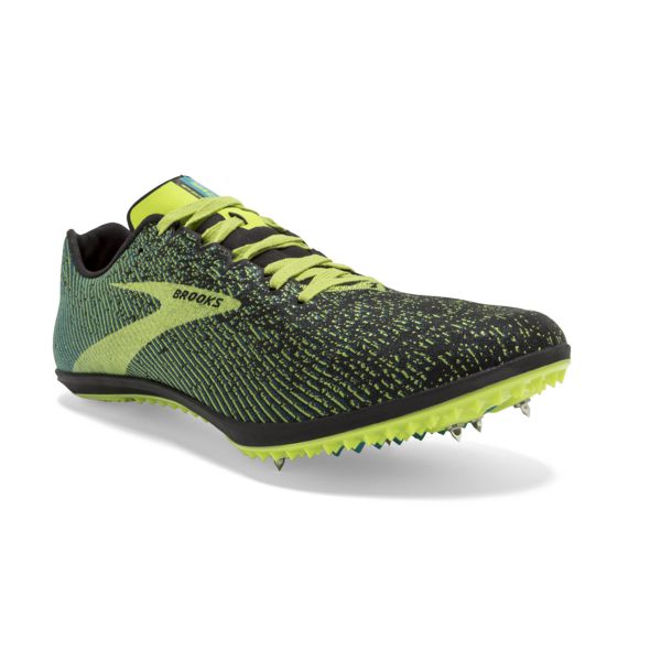 Brooks Mach 19 Men's Racing Shoes Black / Yellow / Green | USA-57193