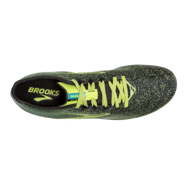 Brooks Mach 19 Men's Racing Shoes Black / Yellow / Green | USA-57193