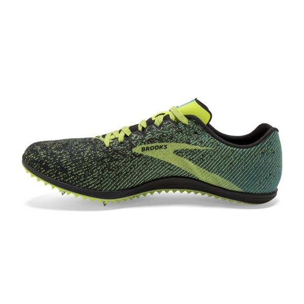 Brooks Mach 19 Men's Racing Shoes Black / Yellow / Green | USA-57193