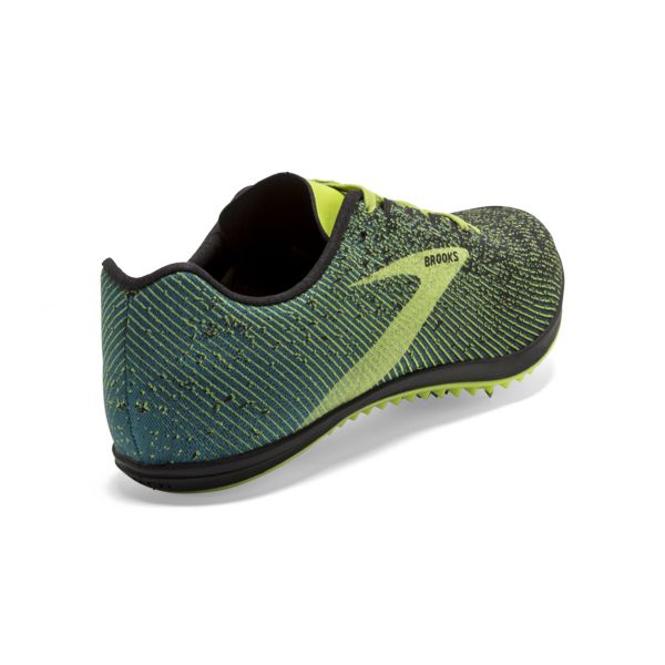 Brooks Mach 19 Men's Racing Shoes Black / Yellow / Green | USA-57193