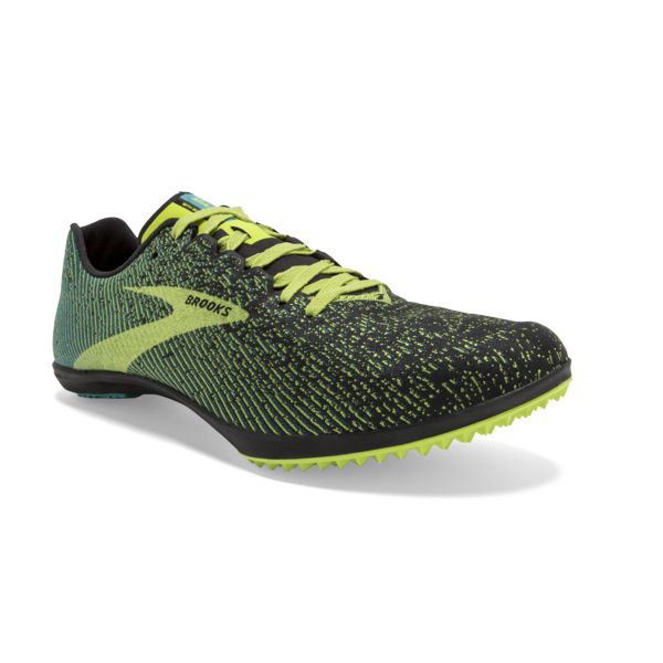 Brooks Mach 19 Spikeless Men's Racing Shoes Black / Yellow / Green | USA-295648