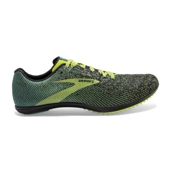 Brooks Mach 19 Spikeless Men\'s Racing Shoes Black / Yellow / Green | USA-295648