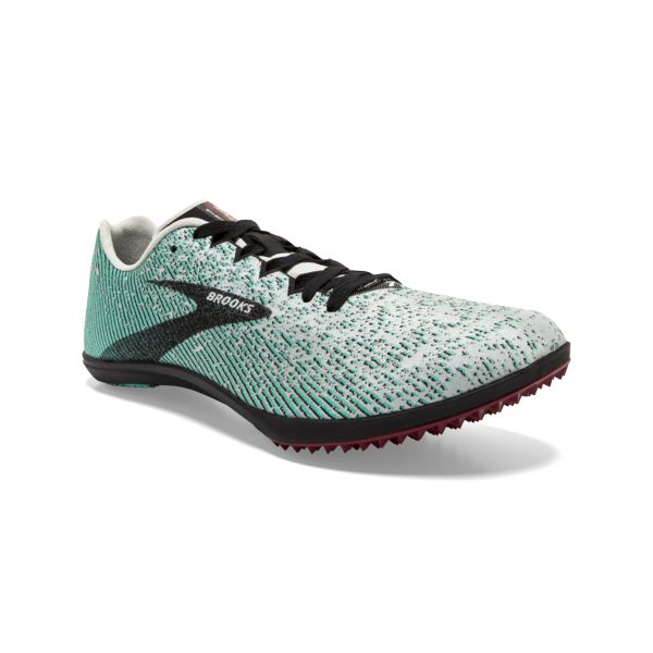 Brooks Mach 19 Spikeless Women's Racing Shoes Grey / Black / Green | USA-93182