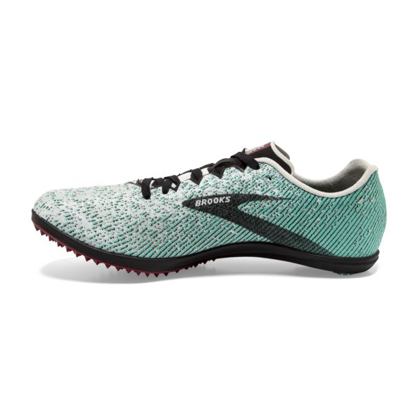 Brooks Mach 19 Spikeless Women's Racing Shoes Grey / Black / Green | USA-93182