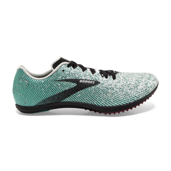 Brooks Mach 19 Spikeless Women\'s Racing Shoes Grey / Black / Green | USA-93182