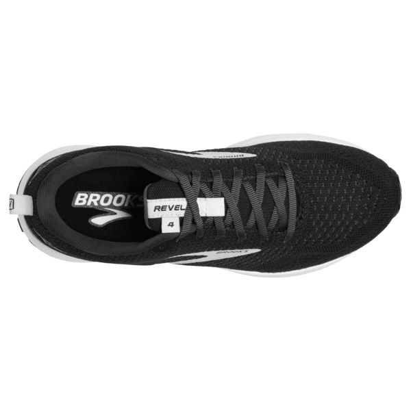 Brooks Revel 4 Women's Road Running Shoes Black / White | USA-794128