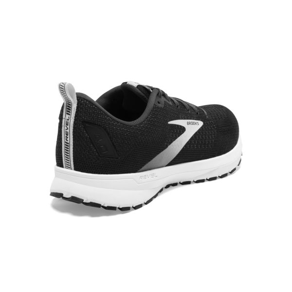 Brooks Revel 4 Women's Road Running Shoes Black / White | USA-794128