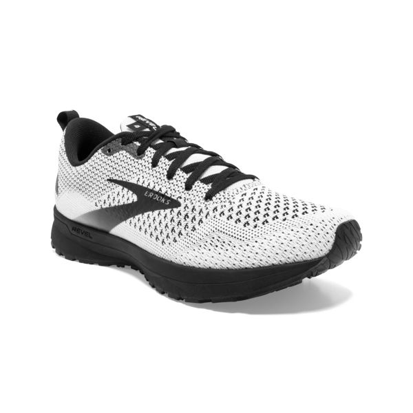 Brooks Revel 4 Women's Road Running Shoes White / Black | USA-984175