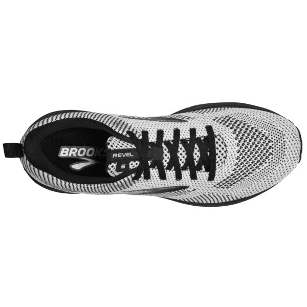 Brooks Revel 5 Men's Road Running Shoes White / Black | USA-106492