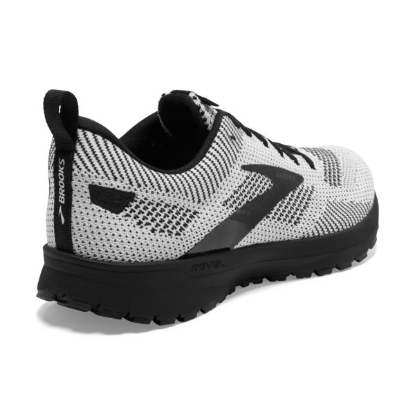 Brooks Revel 5 Men's Road Running Shoes White / Black | USA-106492