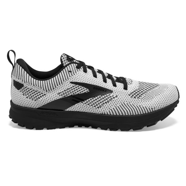 Brooks Revel 5 Men\'s Road Running Shoes White / Black | USA-106492