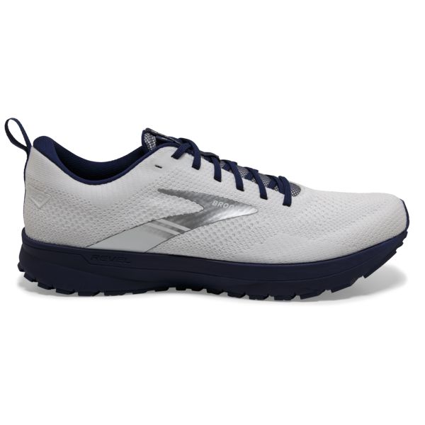 Brooks Revel 5 Men\'s Road Running Shoes White / Blue | USA-436591