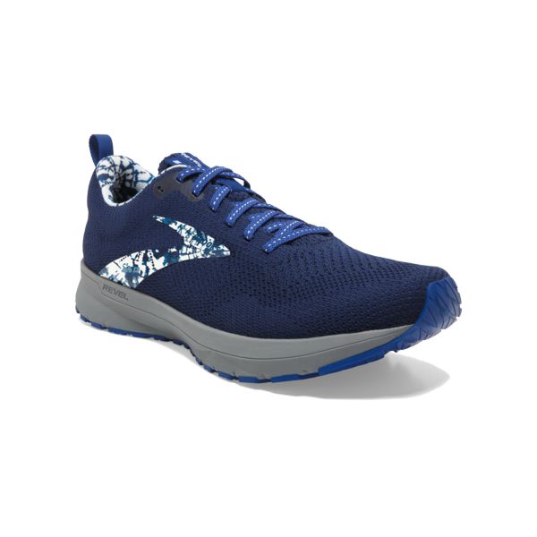 Brooks Revel 5 Men's Road Running Shoes Blue / White / Grery | USA-519286