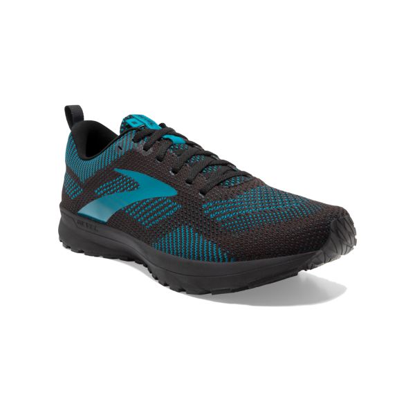 Brooks Revel 5 Men's Road Running Shoes Black / Turquoise | USA-769132