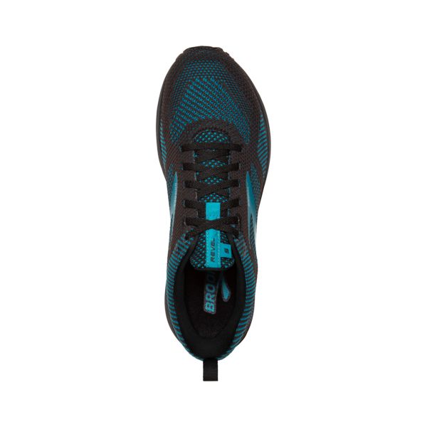 Brooks Revel 5 Men's Road Running Shoes Black / Turquoise | USA-769132