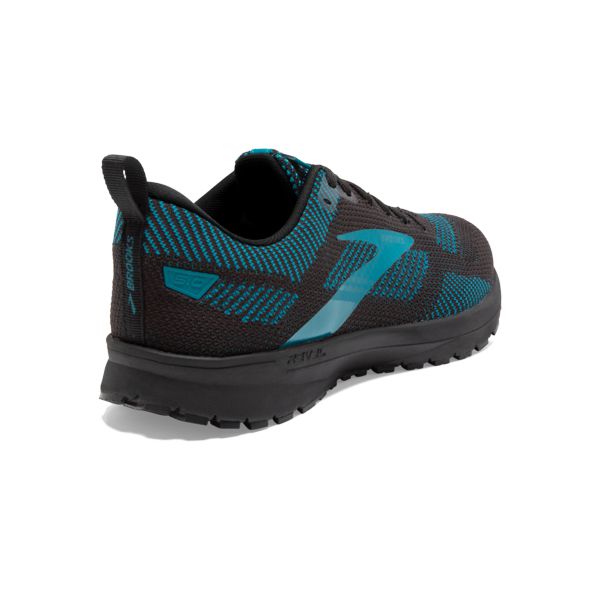 Brooks Revel 5 Men's Road Running Shoes Black / Turquoise | USA-769132