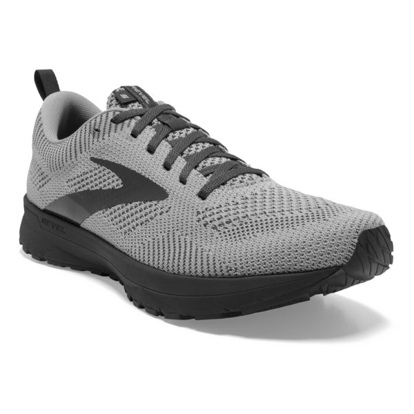 Brooks Revel 5 Men's Road Running Shoes Grey / Black | USA-913027