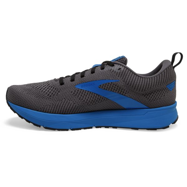 Brooks Revel 5 Men's Road Running Shoes Black / Grey / Blue | USA-913684