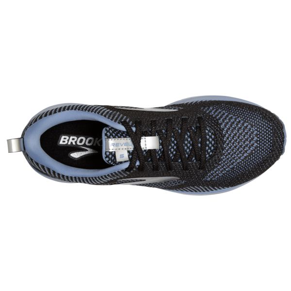 Brooks Revel 5 Women's Road Running Shoes Black / Blue / Silver | USA-167908