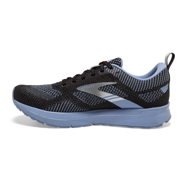 Brooks Revel 5 Women's Road Running Shoes Black / Blue / Silver | USA-167908